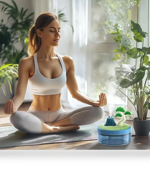 Night Light Humidifier with 2 Mist Modes — Air Moisturizers, ShunChengFa
