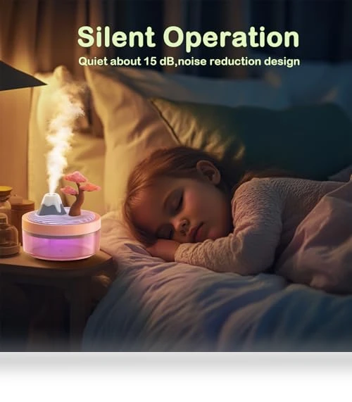 Night Light Humidifier with 2 Mist Modes — Air Moisturizers, ShunChengFa