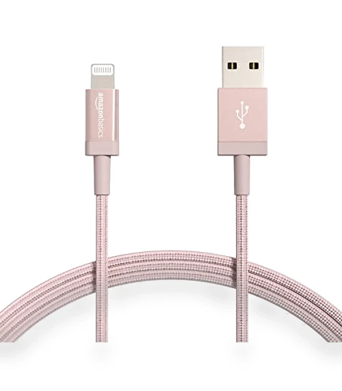 Nylon USB-A to Lightning Charger Cable — Chargers & Cables, Amazon Basics