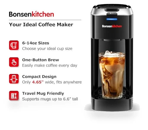 Single Serve Coffee Maker — Single-Cup Coffee Makers, Bonsenkitchen