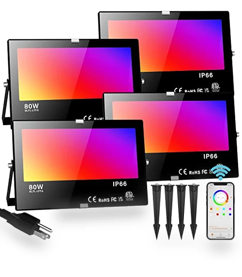 Smart Color Changing RGB LED Flood Light — LED, Neliwo