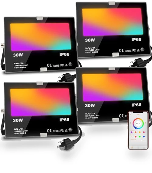 Smart RGB Landscape Lighting — Outdoor Security & Flood Lighting, MELPO