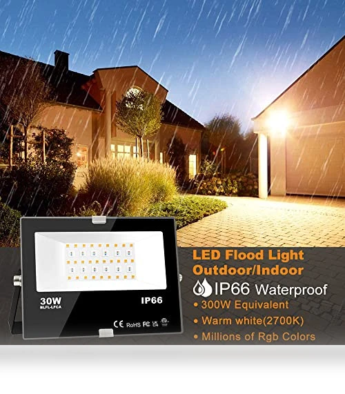 Smart RGB Landscape Lighting — Outdoor Security & Flood Lighting, MELPO