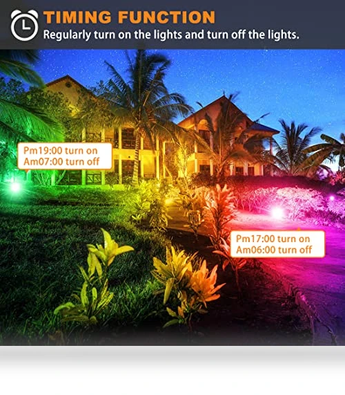 Smart RGB Landscape Lighting — Outdoor Security & Flood Lighting, MELPO