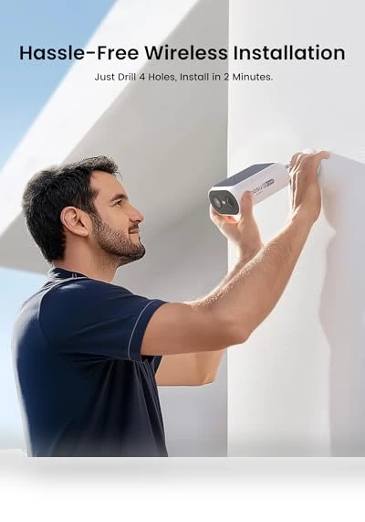 Solar Security Cameras Wireless Outdoor — Smart Home Security, AOSU