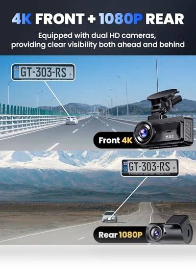 Touch Screen 4k Car Camera with STARVIS Sensor — Rearview Safety Systems, COOLCRAZY