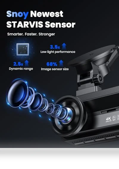 Touch Screen 4k Car Camera with STARVIS Sensor — Rearview Safety Systems, COOLCRAZY