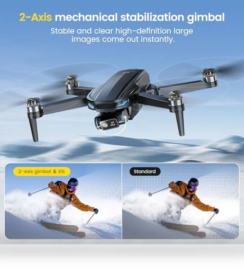 2 Axis Mechanical Gimbal EIS GPS Drone with Camera — Drones, DEERC
