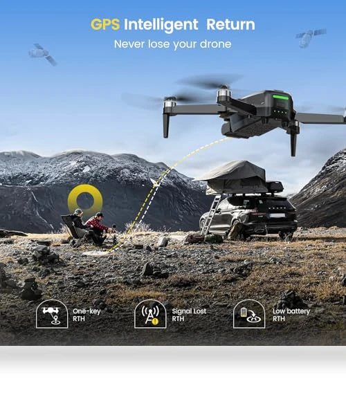 2 Axis Mechanical Gimbal EIS GPS Drone with Camera — Drones, DEERC