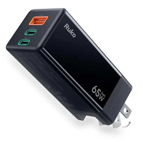 3-Port GaN Fast Charger Block — Chargers & Adapters, Ruko