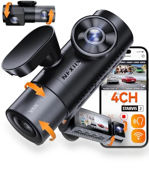 4 Channel WiFi 360° All Sides Dash Cam — Car Accessories & Gadgets, VANTRUE
