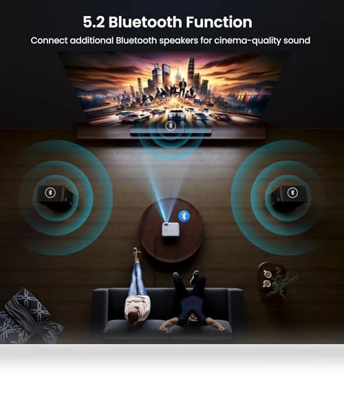 4K UHD Home Theater Smart Projector — Home Theater Projectors, HAPPRUN