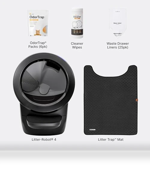 Automatic Self-Cleaning Cat Litter Box — Urine Detectors, Whisker