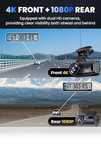 Dual Dash Camera for Cars — Rearview Cameras for Cars, COOLCRAZY