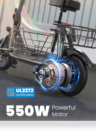 Electric Scooter with Seat for Adults — Electric Self-Balancing Scooters, Gyroshoes