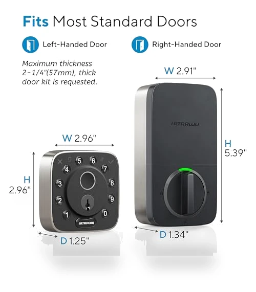 Fingerprint Smart Lock — Deadbolts, ULTRALOQ