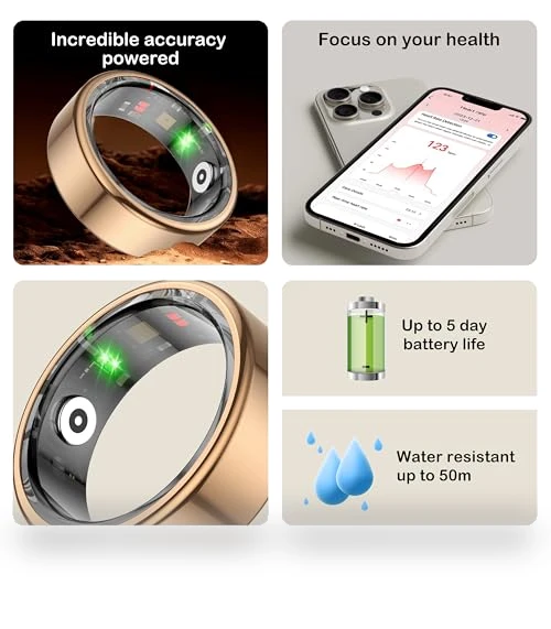 Health Fitness Tracker Ring — Smartwatches, NESSTFUN
