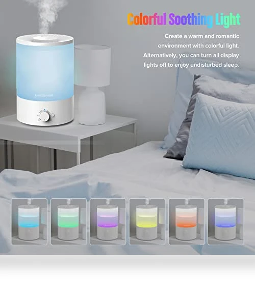 Healthy Top-Refill Cool Mist Humidifier — Air Moisturizers, MEGAWISE