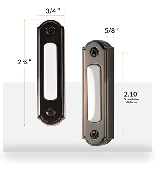 LED Lighted Metal Door Chime Push Button — Push Buttons, Newhouse Hardware