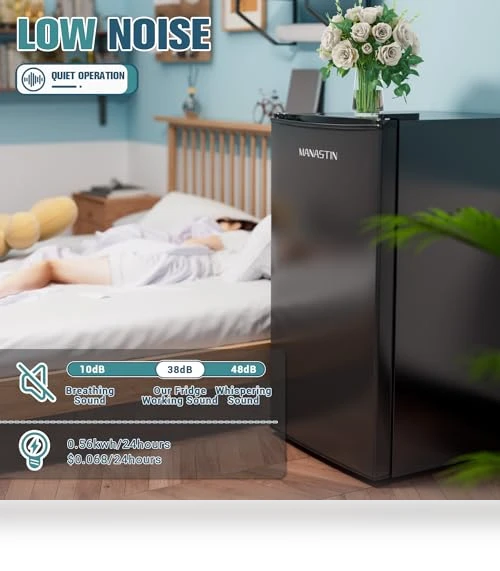 Mini Fridge with Freezer — Mini Fridges, Manastin