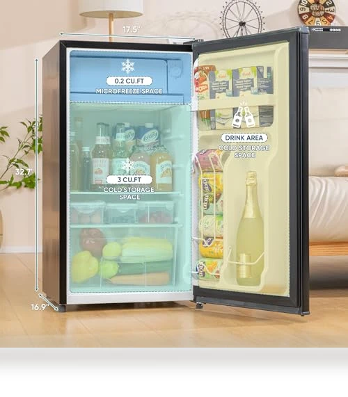 Mini Fridge with Freezer — Mini Fridges, Manastin