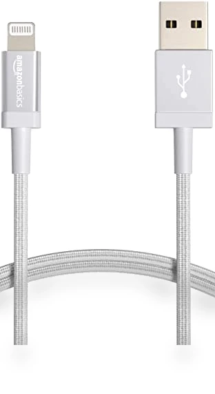 Nylon Braided USB-A to Lightning Charger Cable — Chargers & Cables, Amazon Basics