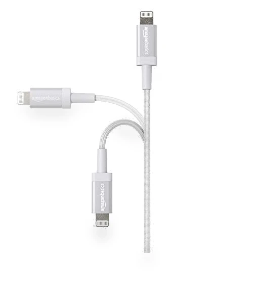 Nylon Braided USB-A to Lightning Charger Cable — Chargers & Cables, Amazon Basics