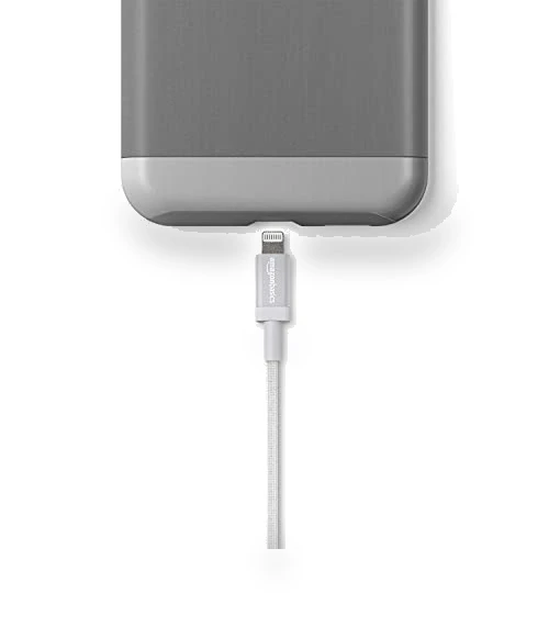 Nylon Braided USB-A to Lightning Charger Cable — Chargers & Cables, Amazon Basics