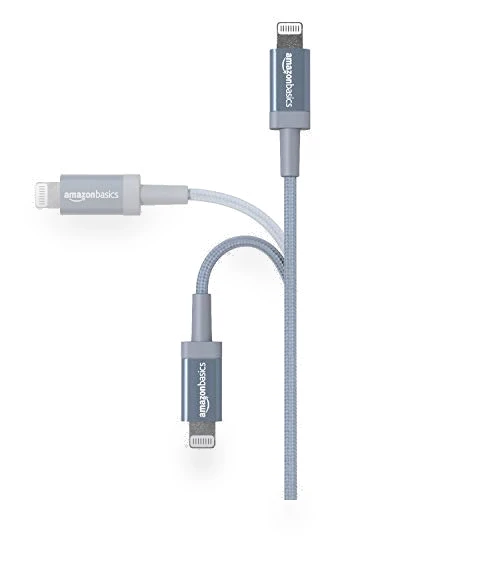 Nylon USB-A to Lightning Charger Cable — Chargers & Cables, Amazon Basics