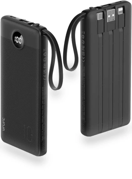 Portable Charger with Built in Cables — Charging Solutions, VRURC