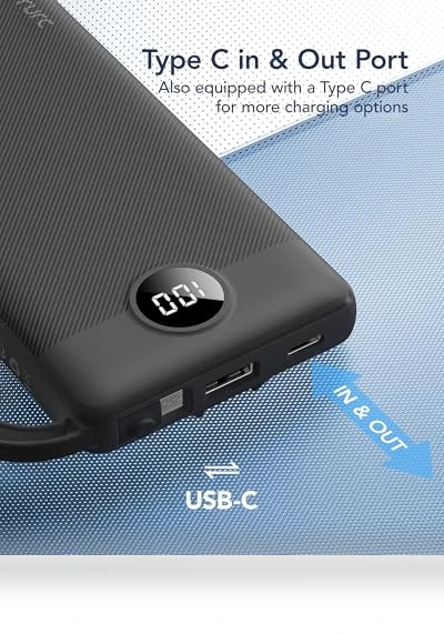Portable Charger with Built in Cables — Charging Solutions, VRURC
