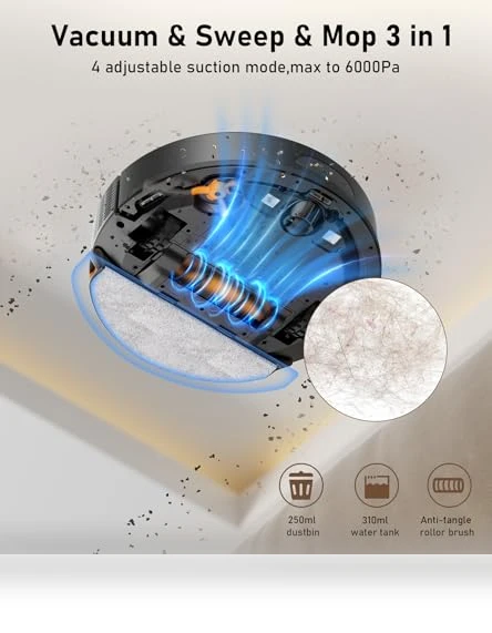 Robot Vacuum and Mop Combo — Smart Cleaning Robots, NADALY