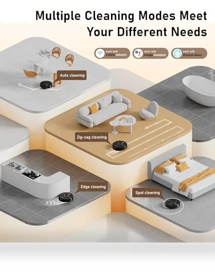 Robot Vacuum and Mop Combo — Smart Cleaning Robots, NADALY