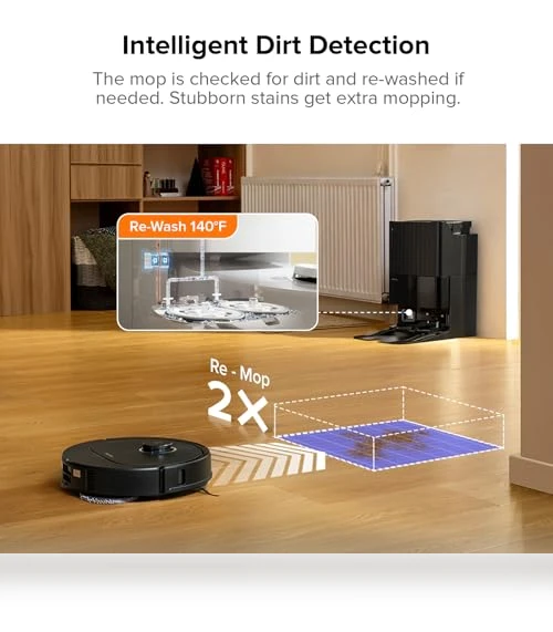 Robot Vacuum and Mop with FlexiArm Design — Smart Cleaning Robots, Roborock