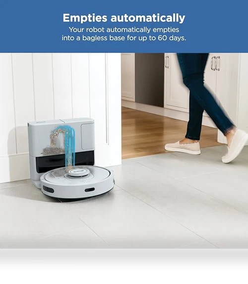 Robot Vacuum with Self-Empty Base — Smart Cleaning Robots, Shark