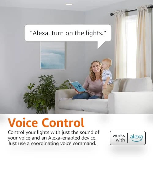 Smart BR30 LED Light Bulb — LED, Amazon Basics