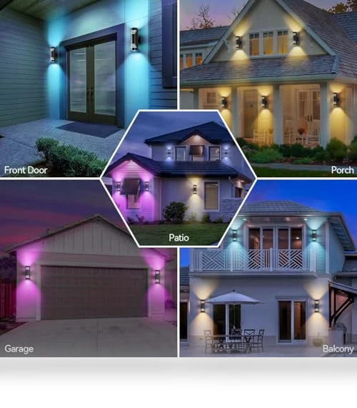 Smart Outdoor Wall Lights — LED, Zinola