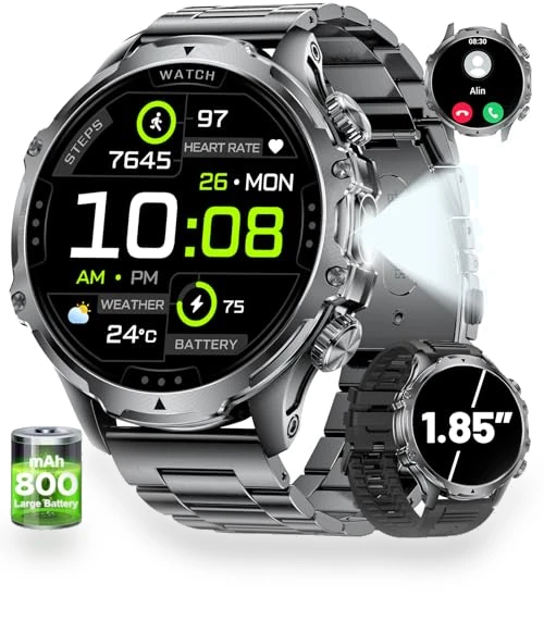 Smart Watch with LED Flashlight and Health Monitoring — Smartwatches, LIGE