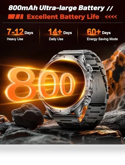 Smart Watch with LED Flashlight and Health Monitoring — Smartwatches, LIGE
