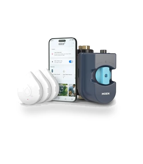 Smart Water Shutoff with Detectors — Water Leak Detection Systems, Moen