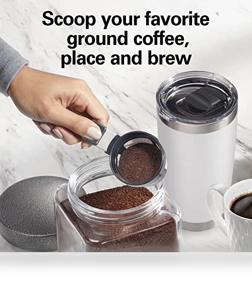 The Scoop Single Serve Coffee Maker & Fast Grounds Brewer — Electric Blade Coffee Grinders, Hamilton Beach
