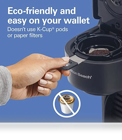 The Scoop Single Serve Coffee Maker & Fast Grounds Brewer — Electric Blade Coffee Grinders, Hamilton Beach