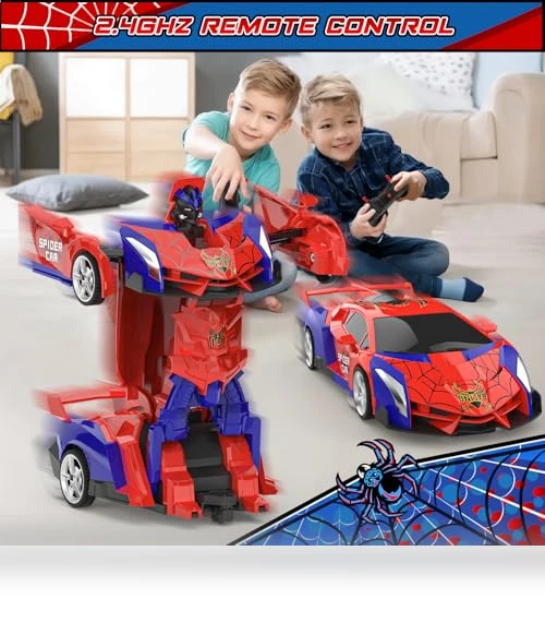 Transform RC Cars with 360° Rotation — Interactive Figures & Robots, BLUEJAY