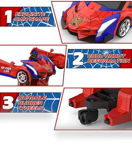 Transform RC Cars with 360° Rotation — Interactive Figures & Robots, BLUEJAY