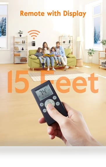 Wall Outlet Space Heater with Remote — Portable Heating Solutions, GiveBest