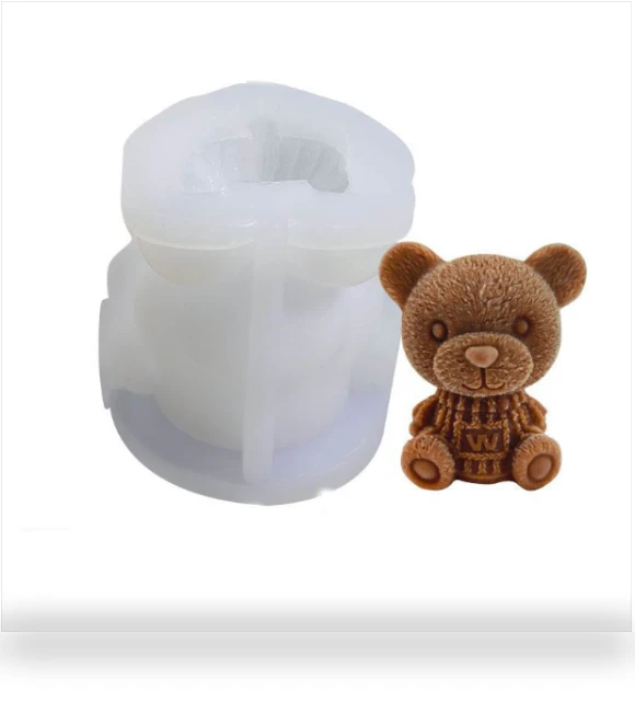 Cartoon Milk Tea Coffee Bear Ice Cube Silicone Mold — Ice Cube Molds & Trays