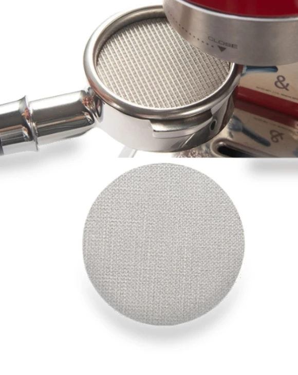 Stainless Steel Sintered Sheet Coffee Splash Filter — Reusable