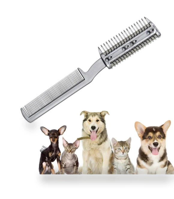 2-in-1 Pet Cleaning Dead Hair Clipper and Smooth Hair Combing Tool — Combs