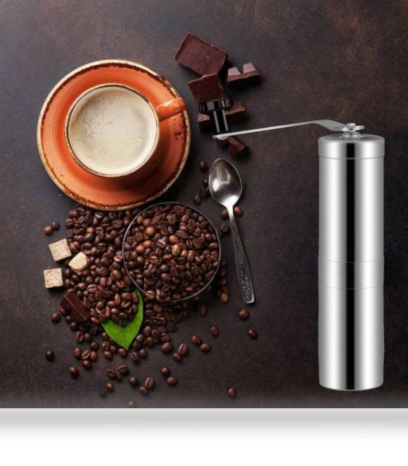 Portable Conical Burr Mill Manual Coffee Bean Grinder — Hand Coffee Grinders