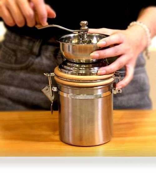 Stainless Steel Hand Crank Coffee Bean Grinder — Hand Coffee Grinders